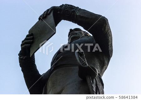 An ancient monument to famous Russian poet and governor Gavril Derzhavin An ancient monument to famous Russian poet and governor Gavril Derzhavin 58641384