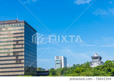 View of Katsuyama Park in summer [Kitakyushu City, Fukuoka Prefecture] 58641504