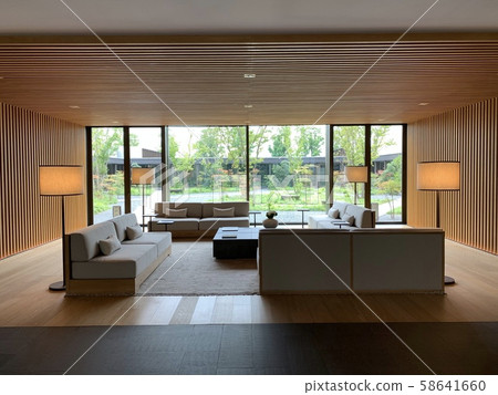 Luxury hotel lobby 58641660