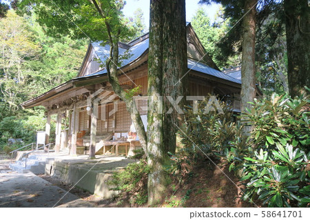 Autumn scenery in the precincts of Nishiteru Shrine, Mima City, Tokushima Prefecture Autumn scenery in the precincts of Nishiteru Shrine, Mima City, Tokushima Prefecture 58641701