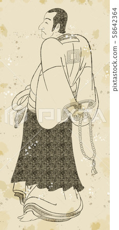 Ukiyoe monk vintage Ukiyoe monk vintage 58642364