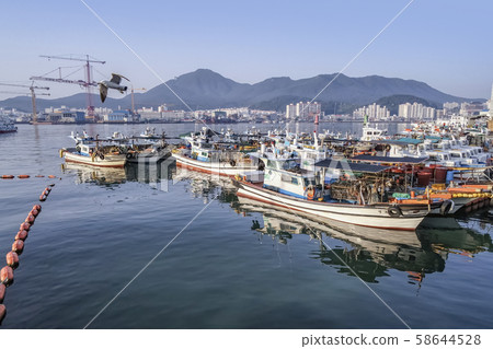 慶尚南道慶南市統營市統營港漁船 58644528