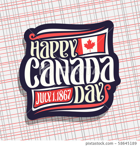 Vector logo for Canada Day Vector logo for Canada Day 58645189