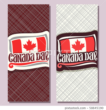 Vector greeting cards for Canada Day Vector greeting cards for Canada Day 58645190