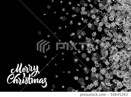 Christmas snowflake abstract background with falling scattered snow for winter New Years Eve Christmas snowflake abstract background with falling scattered snow for winter New Years Eve 58645263