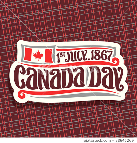 Vector logo for Canada Day Vector logo for Canada Day 58645269