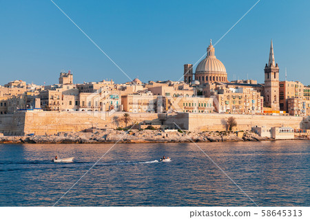 Valletta, Malta. Summer landscape 58645313