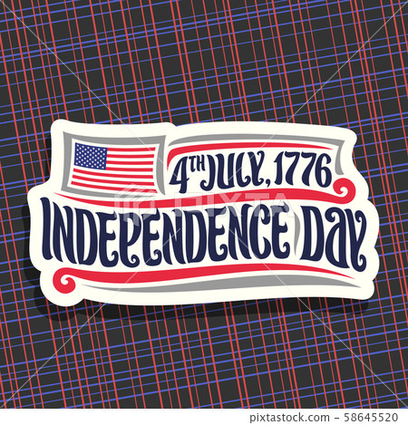 Vector logo for Independence Day of USA Vector logo for Independence Day of USA 58645520