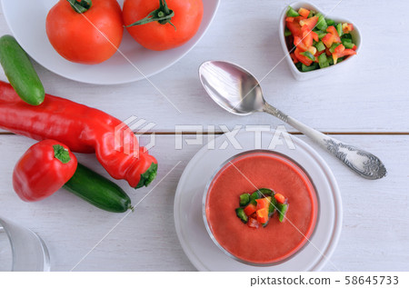 Traditional Spanish cold soup 58645733