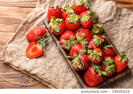 Image on top of strawberry Image on top of strawberry 58646026