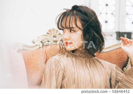 Hairstyle image see-through bang 58646452