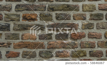 Vintage brick wall texture.  Background of old stone.  58646867