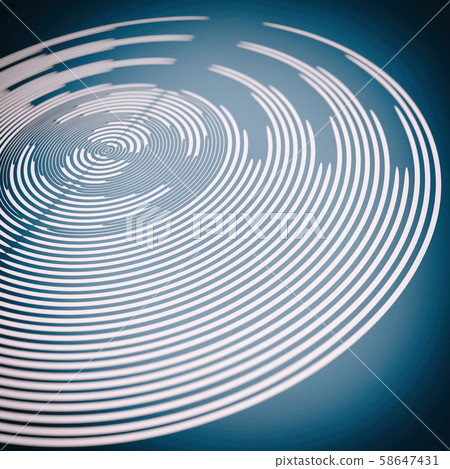 Abstract blue geometric background. Concentric 58647431