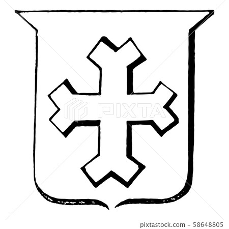Cross Fourch having the extremities divided into Cross Fourch having the extremities divided into 58648805