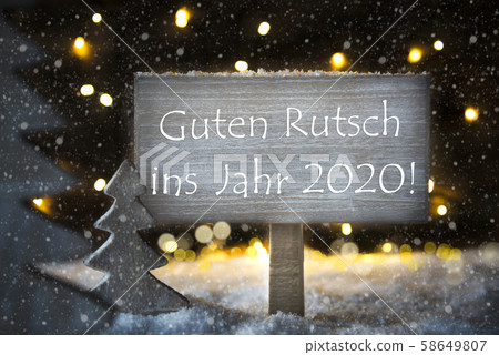 White Christmas Tree, Guten Rutsch 2020 Means 58649807