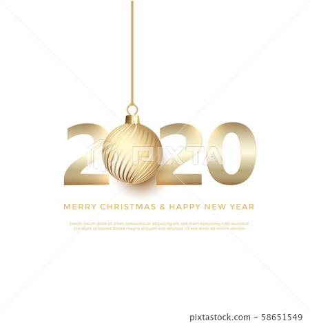 2020 new year text, new year calendar 58651549
