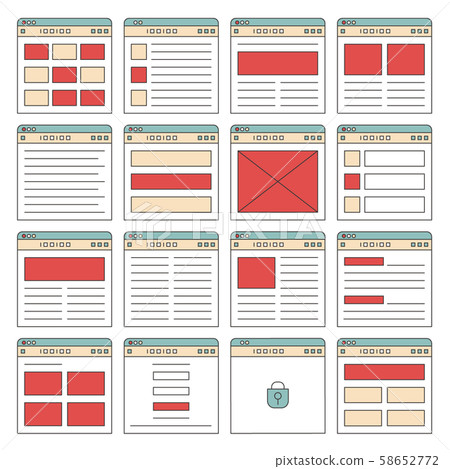 Website map template 58652772