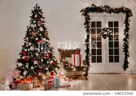 Christmas Interior new year Merry Christmas holiday gifts 58653368