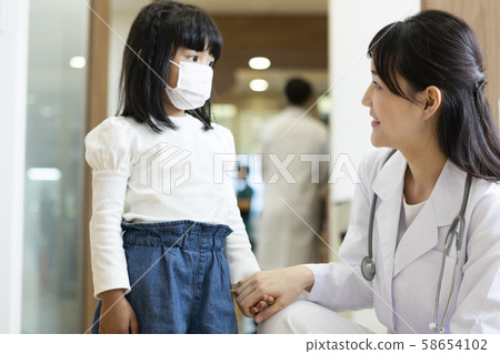 Teacher and girl 58654102