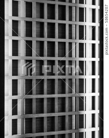 Grid shape background made of wood Grid shape background made of wood 58654207