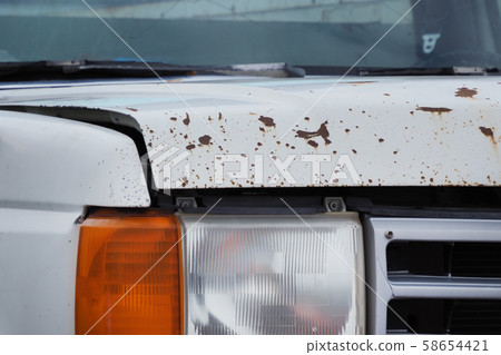 Deteriorated car (rust, dent, dirt, scratches) 58654421