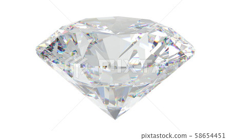Diamond background white CG Diamond background white CG 58654451