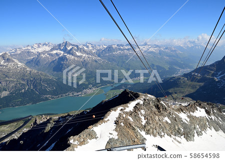 從Corvatsch天文台到Silvaplana湖和Piz Yulia山 從Corvatsch天文台到Silvaplana湖和Piz Yulia山 58654598
