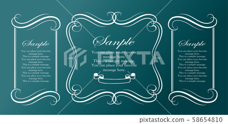 Decorative Design Beautiful Frame Frame Design Template Antique Vintage Luxury 58654810