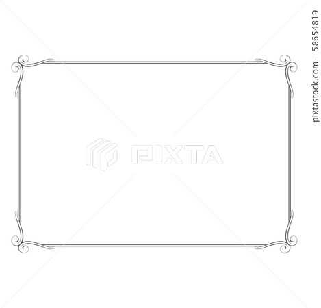 Decorative Design Beautiful Frame Frame Design Template Antique Vintage Luxury 58654819