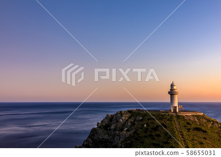 Sunset at Osezaki Lighthouse [Goto City, Nagasaki Prefecture] 58655031