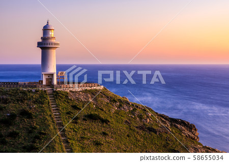 Sunset at Osezaki Lighthouse [Goto City, Nagasaki Prefecture] 58655034
