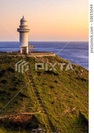 Sunset at Osezaki Lighthouse [Goto City, Nagasaki Prefecture] 58655044