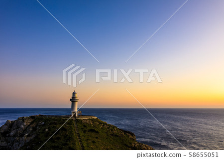 Sunset at Osezaki Lighthouse [Goto City, Nagasaki Prefecture] 58655051