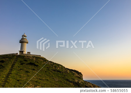 Sunset at Osezaki Lighthouse [Goto City, Nagasaki Prefecture] 58655055