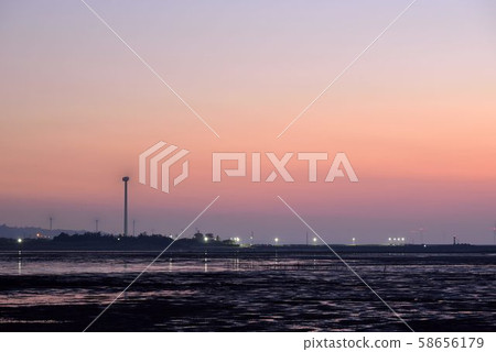 Taichung Hsinchu sunset, sea breezes. Taichung Hsinchu sunset, sea breezes. 58656179