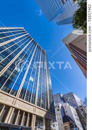 A view of the office building area in front of Akihabara Station A view of the office building area in front of Akihabara Station 58657462