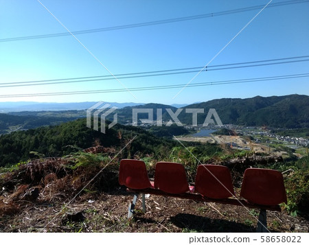 A landscape with a bench 58658022