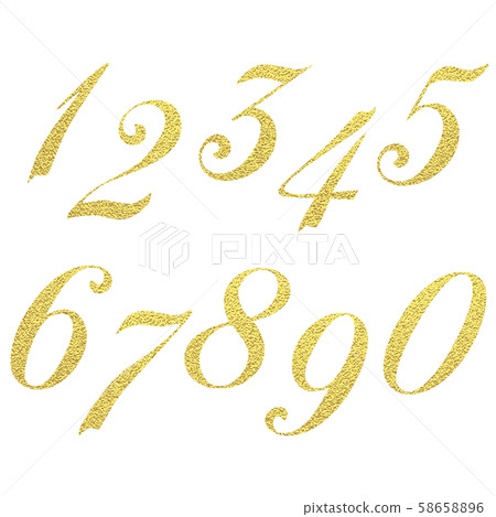 gold glittering lettering design. Vector - Stock Illustration [58658896 ...