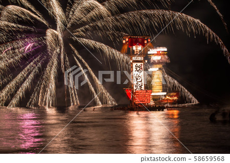 Kiriko festival and fireworks 58659568