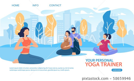 Yoga Personal Trainer for Pregnant Vector Website Yoga Personal Trainer for Pregnant Vector Website 58659946