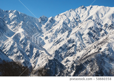 Winter scenery Hakuba Goryu-dake, Northern Alps 58660358