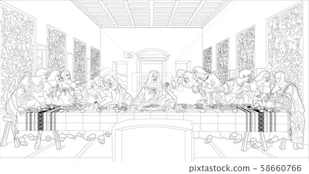 Last Supper Line 58660766
