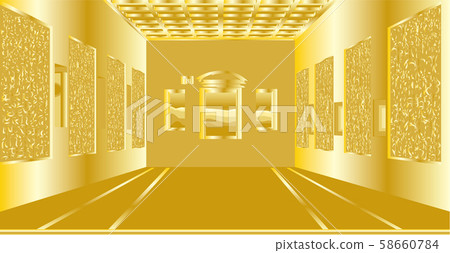 Last Supper gold background 58660784