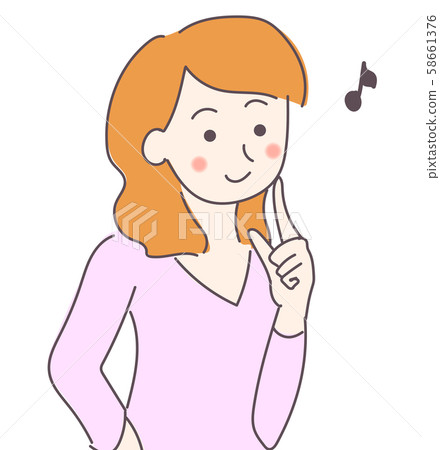 Woman excited Woman excited 58661376