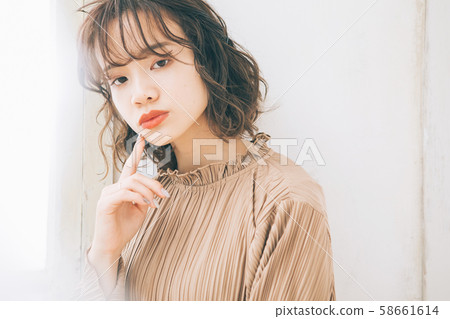 Hairstyle image see-through bang 58661614