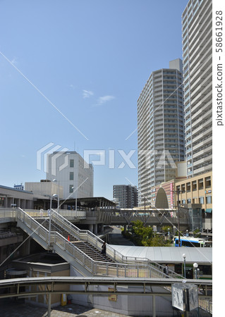 [Osaka Prefecture] City view in front of Takatsuki Station 58661928