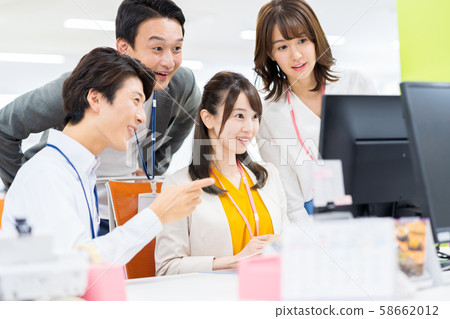 Business, office, team, personal computer 58662012
