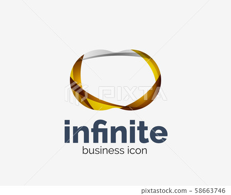 Infinite logo, abstract business icon Infinite logo, abstract business icon 58663746