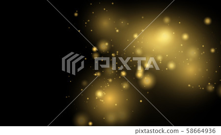 Golden Lights Background.  58664936