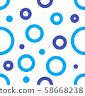 hand drawn geometric seamless pattern on white 58668238